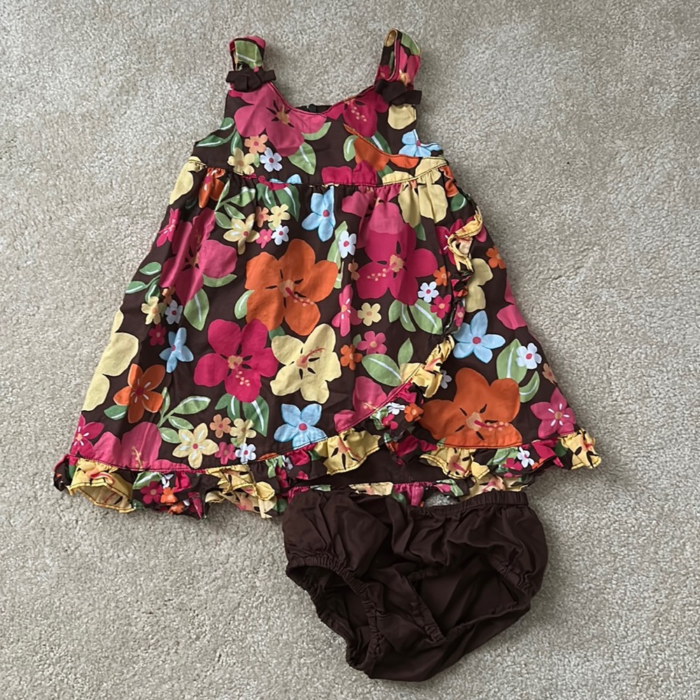 Floral dress & bloomers
